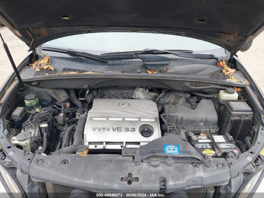 2004 Lexus Rx 330 VIN: JTJHA31U140007660 Lot: 40046073