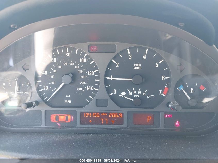 2003 BMW 325Xit VIN: WBAEP33433PF02174 Lot: 40046189