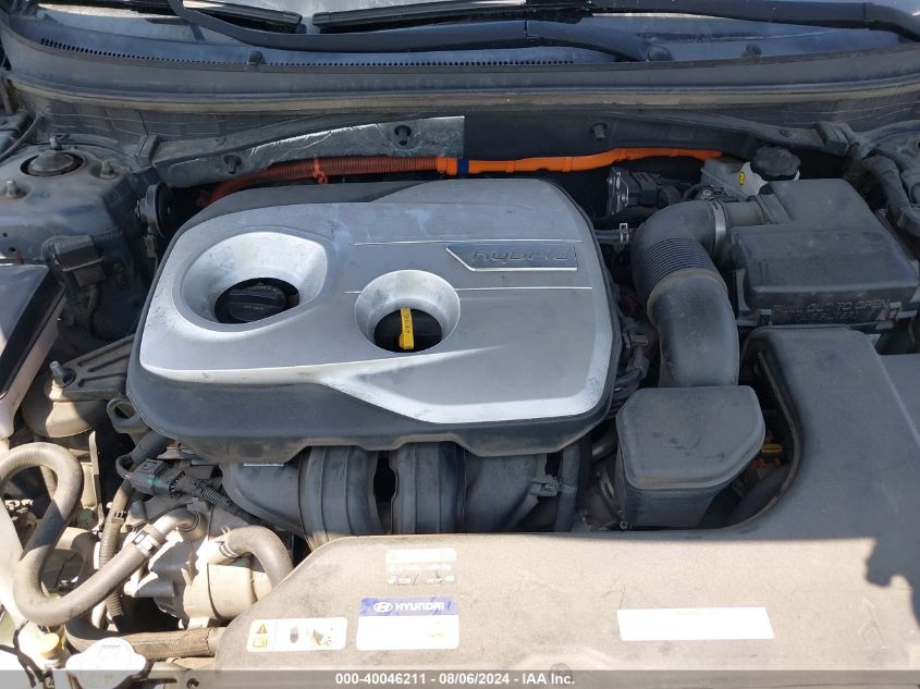 2016 Hyundai Sonata Hybrid Se VIN: KMHE24L1XGA019232 Lot: 40046211
