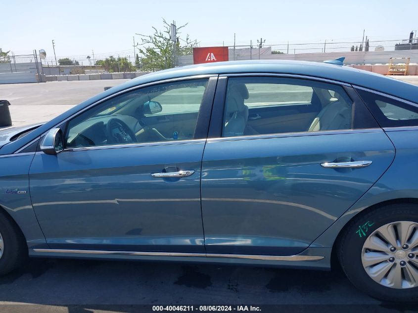 2016 Hyundai Sonata Hybrid Se VIN: KMHE24L1XGA019232 Lot: 40046211