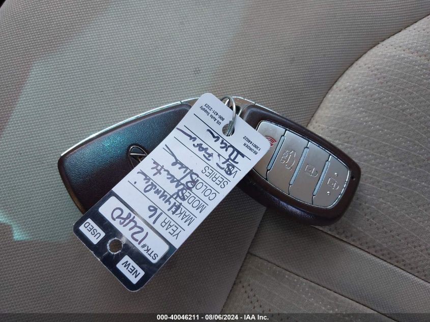 2016 Hyundai Sonata Hybrid Se VIN: KMHE24L1XGA019232 Lot: 40046211