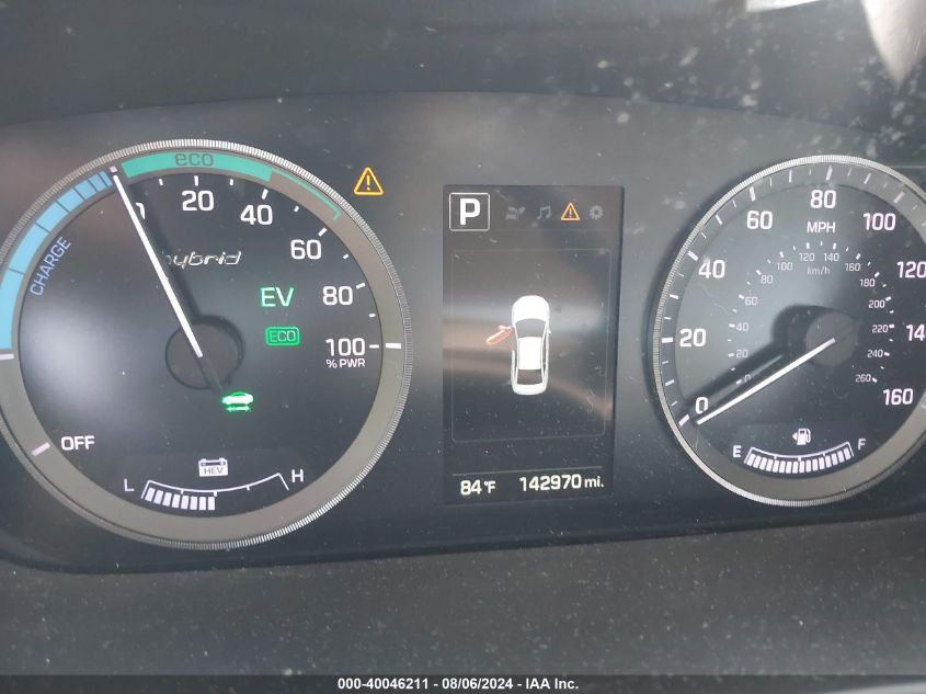 2016 Hyundai Sonata Hybrid Se VIN: KMHE24L1XGA019232 Lot: 40046211