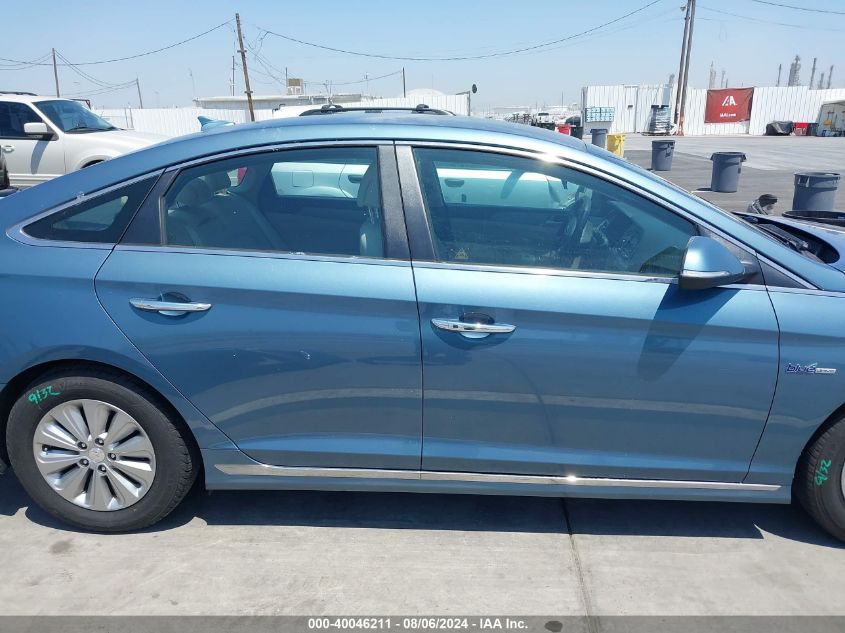 2016 Hyundai Sonata Hybrid Se VIN: KMHE24L1XGA019232 Lot: 40046211