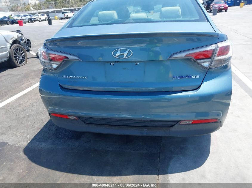 2016 Hyundai Sonata Hybrid Se VIN: KMHE24L1XGA019232 Lot: 40046211
