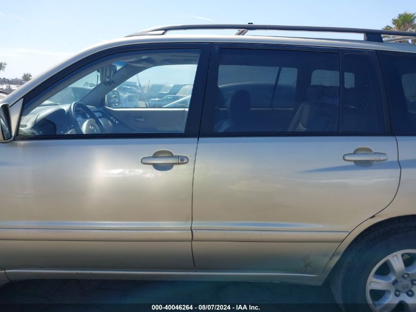 2003 Toyota Highlander Limited V6 VIN: JTEGF21A730119759 Lot: 40046264