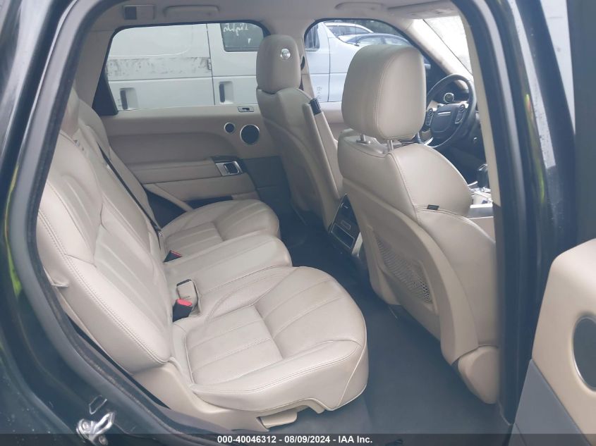 2015 Land Rover Range Rover Sport 3.0L V6 Supercharged Hse VIN: SALWR2VF8FA603797 Lot: 40046312