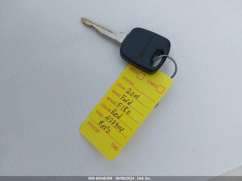 2001 Ford F-150 Lariat/Xl/Xlt VIN: 2FTRX17L21CA28904 Lot: 40046359