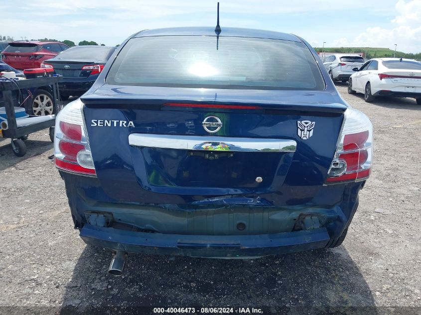 2012 Nissan Sentra 2.0 S VIN: 3N1AB6AP4CL673378 Lot: 40046473