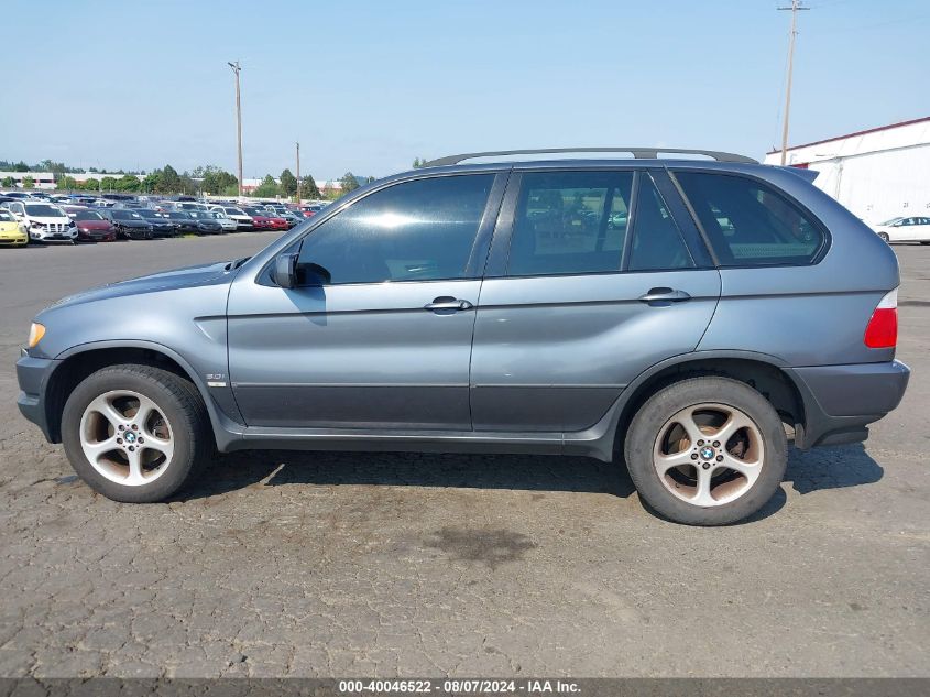 2003 BMW X5 3.0I VIN: 5UXFA535X3LV93699 Lot: 40046522