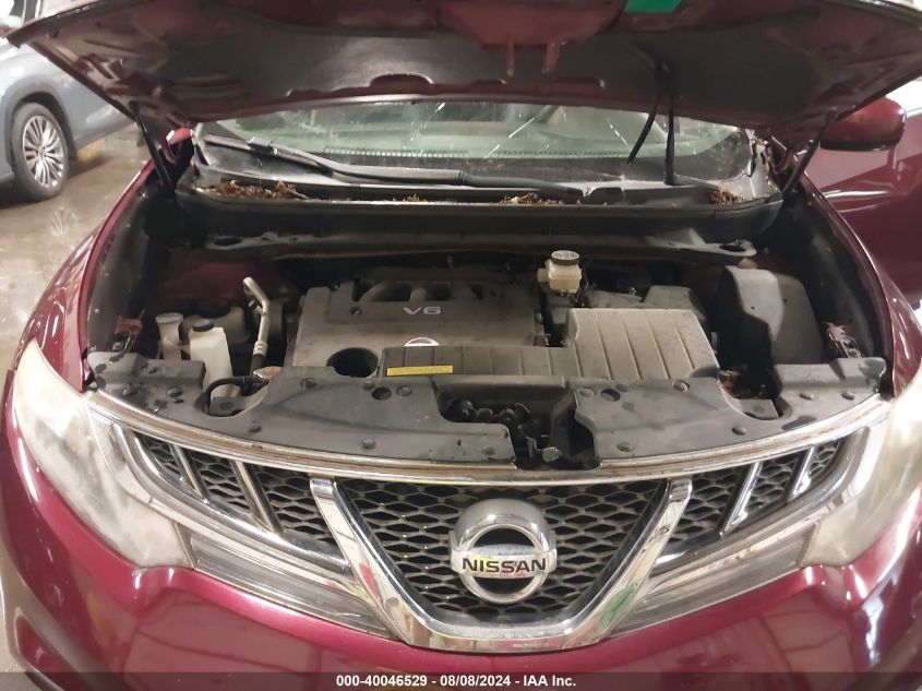 2011 Nissan Murano Sl VIN: JN8AZ1MW3BW158609 Lot: 40046529