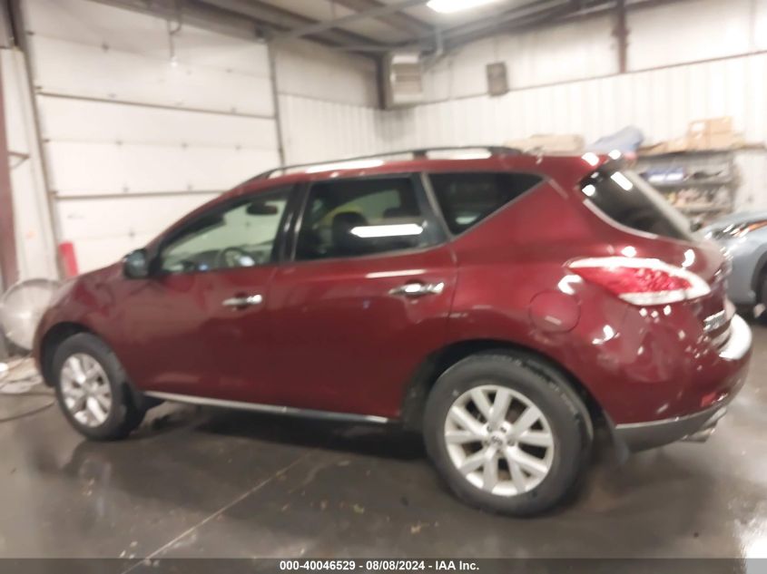 2011 Nissan Murano Sl VIN: JN8AZ1MW3BW158609 Lot: 40046529