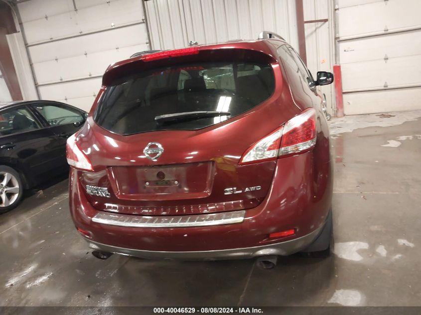 2011 Nissan Murano Sl VIN: JN8AZ1MW3BW158609 Lot: 40046529