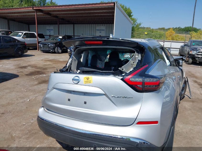 2020 Nissan Murano Platinum Fwd VIN: 5N1AZ2DJ0LN116150 Lot: 40046536