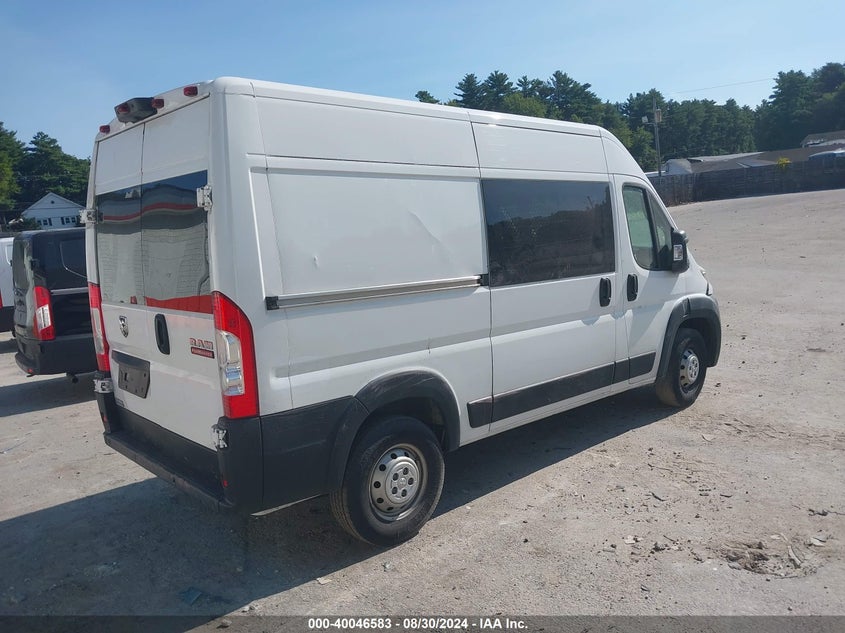 VIN 3C6TRVCG3LE123335 2020 RAM PROMASTER 2500 HIGH ROOF 136 WB