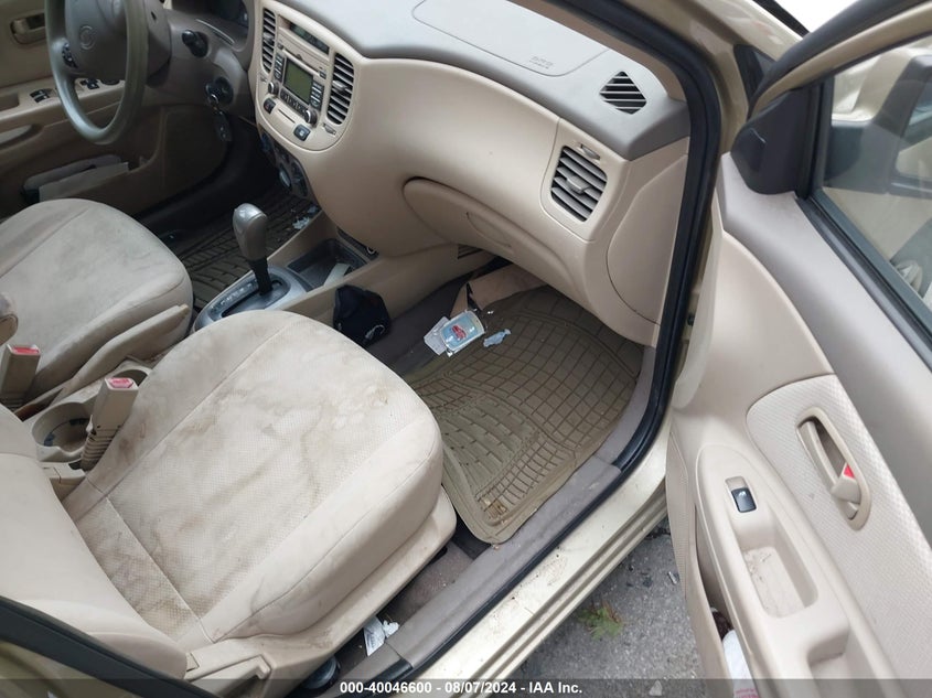 2009 Kia Rio Lx VIN: KNADE223396502921 Lot: 40046600