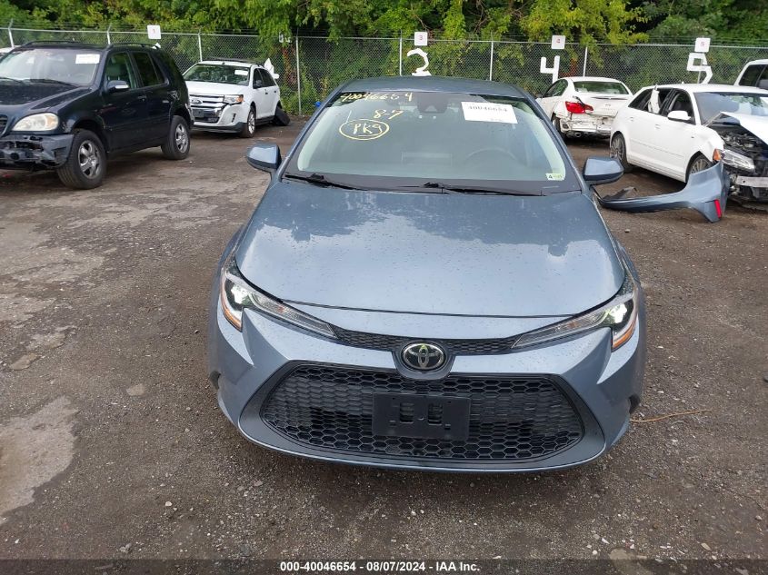 2021 Toyota Corolla Le VIN: 5YFEPMAE8MP224101 Lot: 40046654