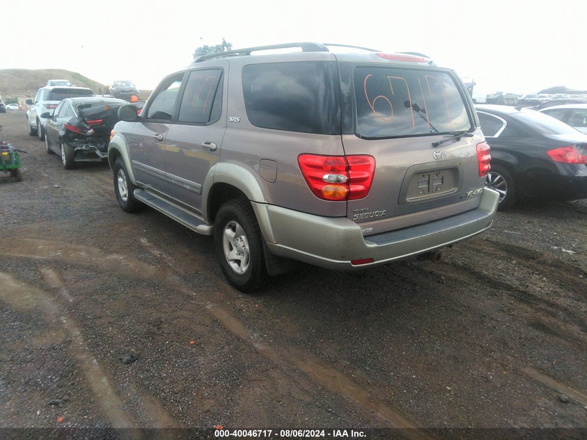 2002 Toyota Sequoia Sr5 V8 VIN: 5TDBT44A52S074086 Lot: 40046717