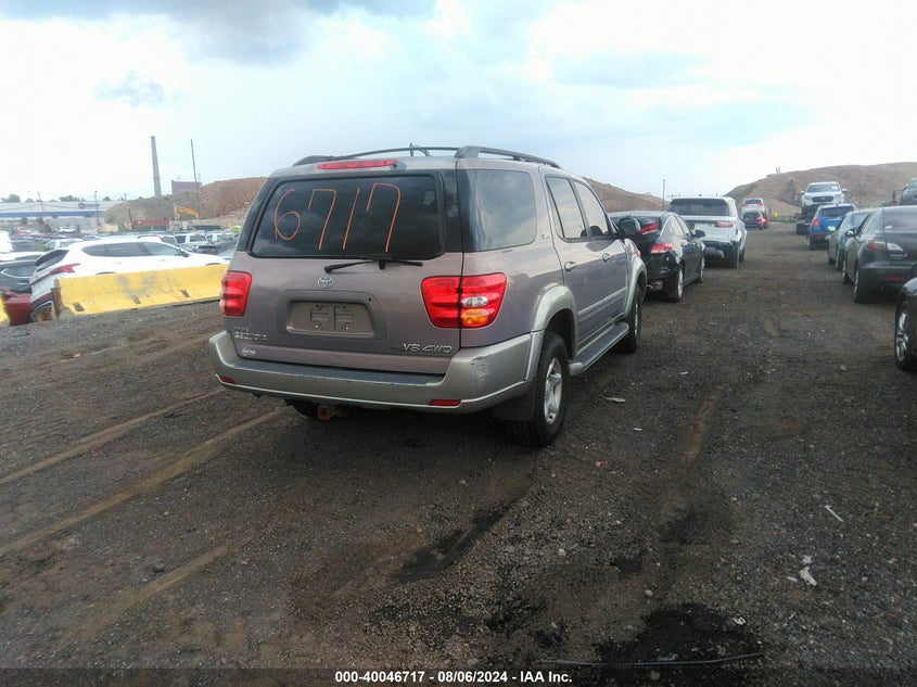 2002 Toyota Sequoia Sr5 V8 VIN: 5TDBT44A52S074086 Lot: 40046717