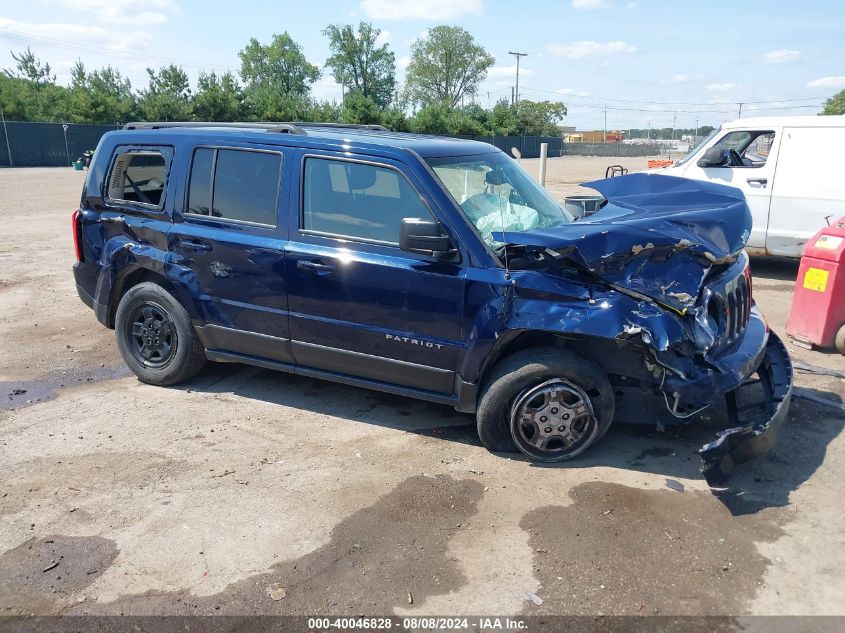 2017 Jeep Patriot Sport Fwd VIN: 1C4NJPBA0HD150213 Lot: 40046828