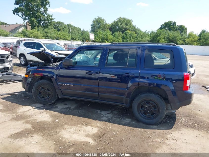 2017 Jeep Patriot Sport Fwd VIN: 1C4NJPBA0HD150213 Lot: 40046828