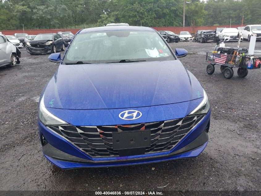 5NPLP4AG7NH075591 2022 Hyundai Elantra Limited