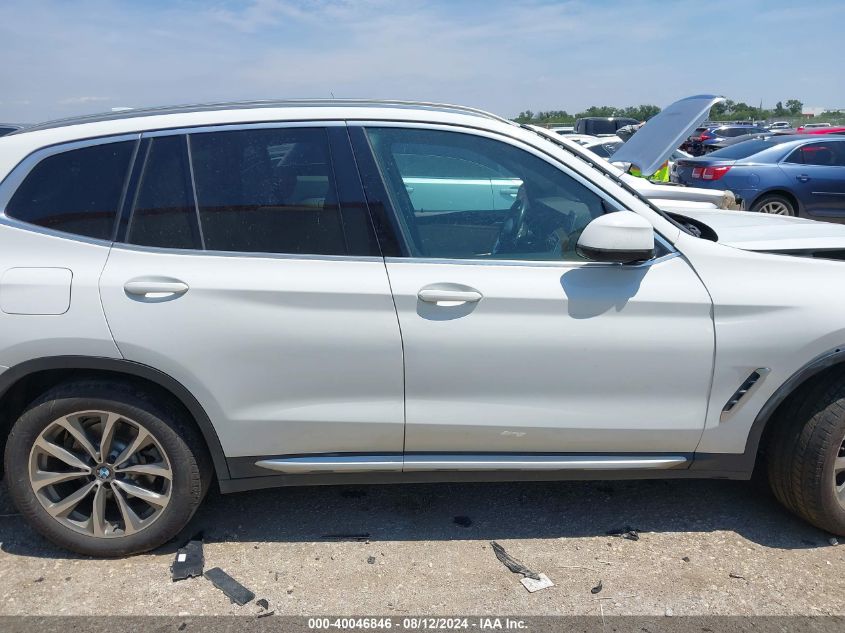 2019 BMW X3 xDrive30I VIN: 5UXTR9C56KLR03574 Lot: 40046846