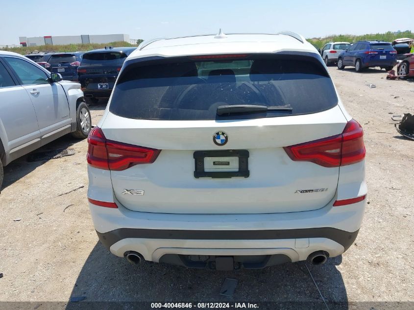 2019 BMW X3 xDrive30I VIN: 5UXTR9C56KLR03574 Lot: 40046846