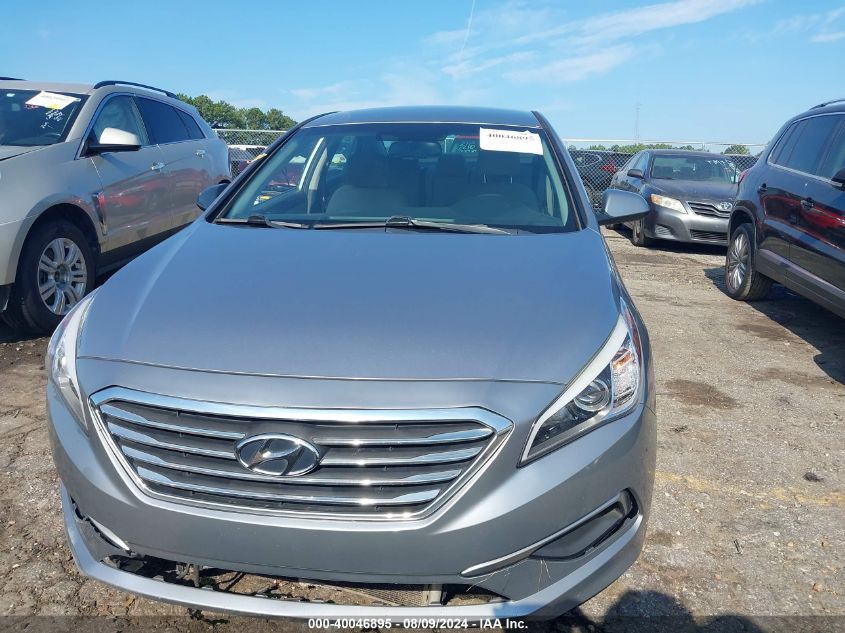 2017 Hyundai Sonata Se VIN: 5NPE24AF9HH536728 Lot: 40046895