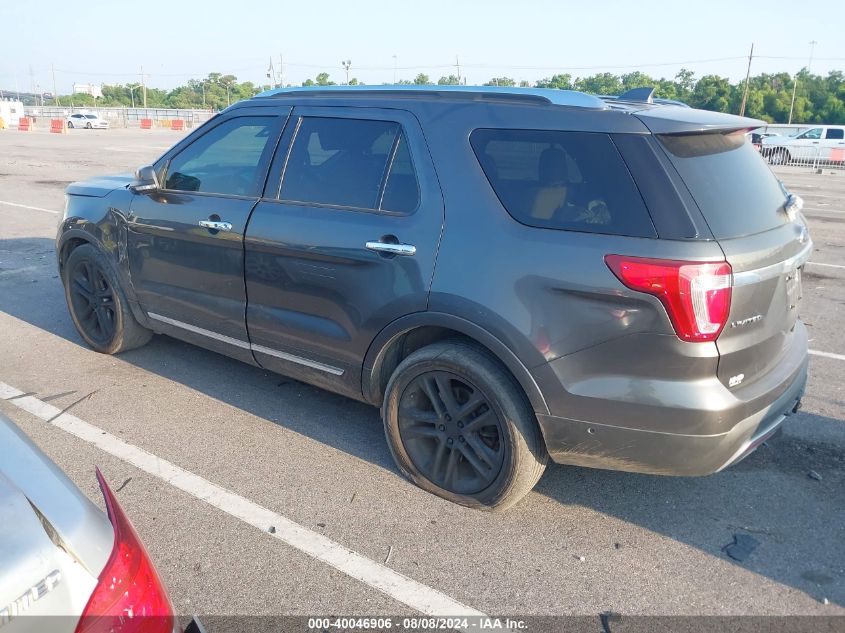 2017 Ford Explorer Limited VIN: 1FM5K7F8XHGA40591 Lot: 40046906