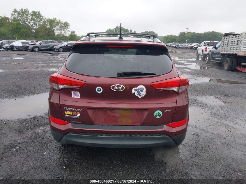 2016 Hyundai Tucson Se VIN: KM8J3CA44GU197364 Lot: 40046921