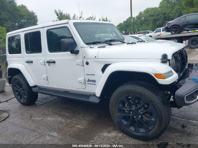 2022 Jeep Wrangler 4Xe Unlimited Sahara 4X4 VIN: 1C4JJXP63NW178638 Lot: 40046936