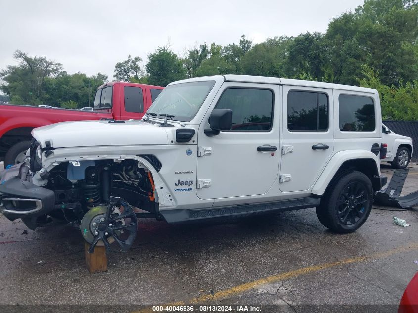 2022 Jeep Wrangler 4Xe Unlimited Sahara 4X4 VIN: 1C4JJXP63NW178638 Lot: 40046936