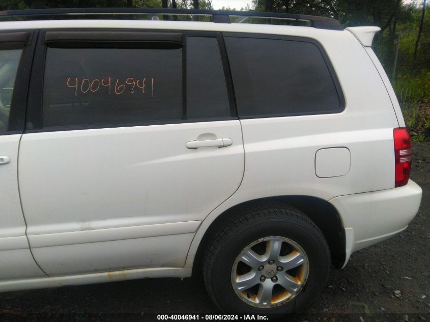 2003 Toyota Highlander Limited V6 VIN: JTEHF21A730130250 Lot: 40046941