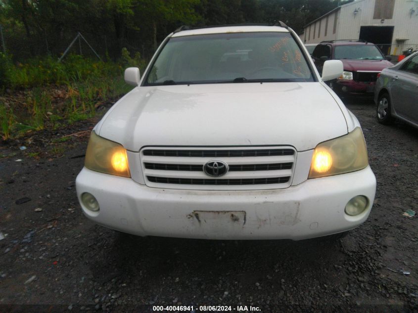 2003 Toyota Highlander Limited V6 VIN: JTEHF21A730130250 Lot: 40046941