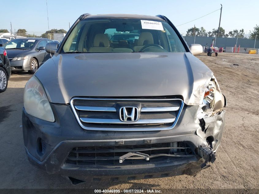 2006 Honda Cr-V Ex VIN: JHLRD78886C005990 Lot: 40046995