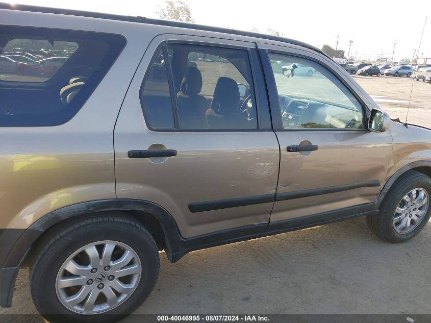 2006 Honda Cr-V Ex VIN: JHLRD78886C005990 Lot: 40046995