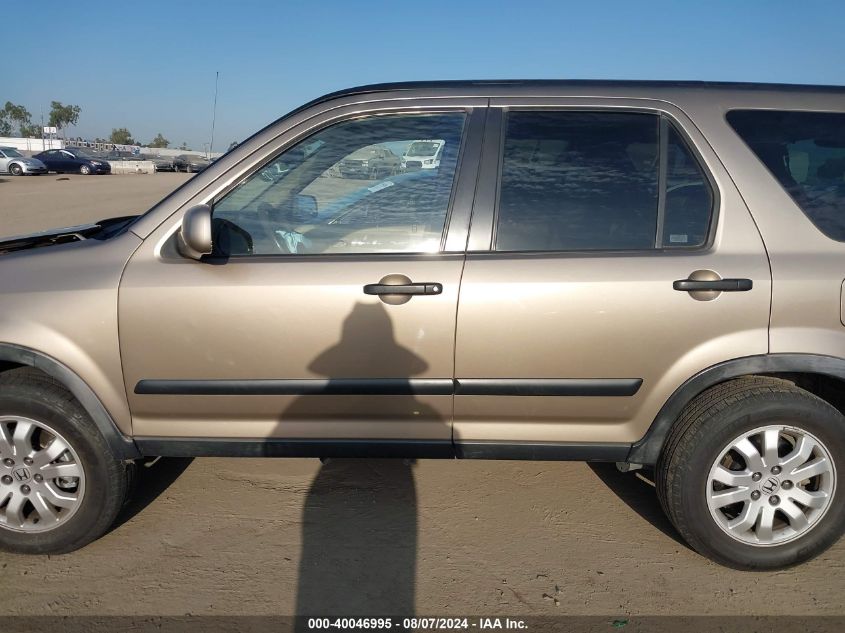 2006 Honda Cr-V Ex VIN: JHLRD78886C005990 Lot: 40046995