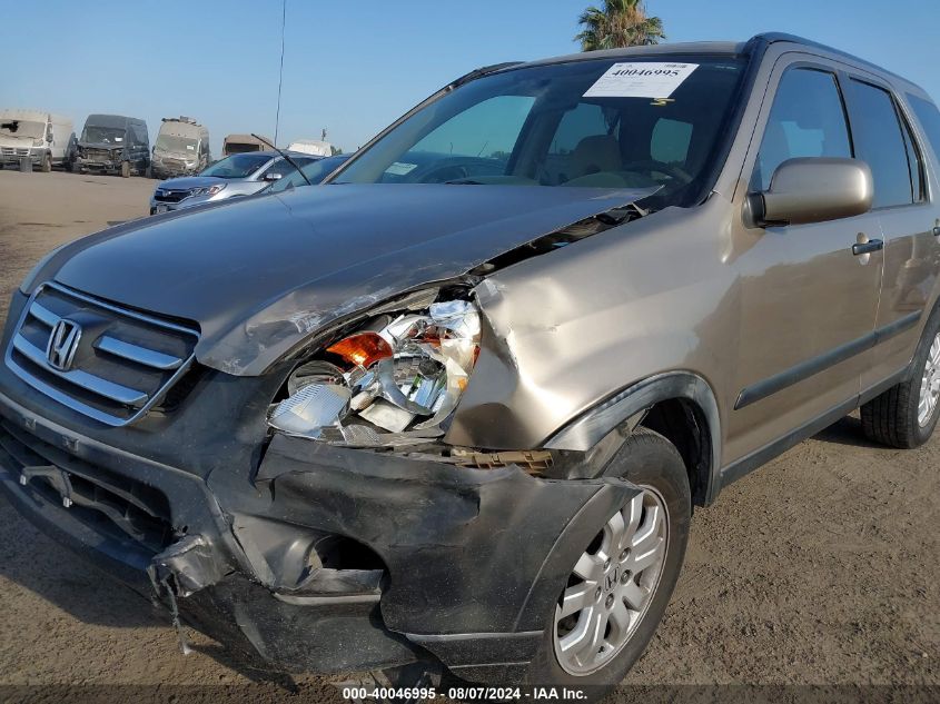 2006 Honda Cr-V Ex VIN: JHLRD78886C005990 Lot: 40046995