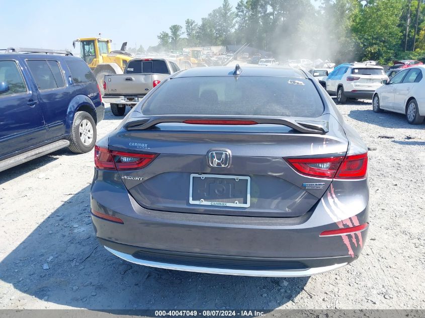 2019 Honda Insight Touring VIN: 19XZE4F93KE002874 Lot: 40047049