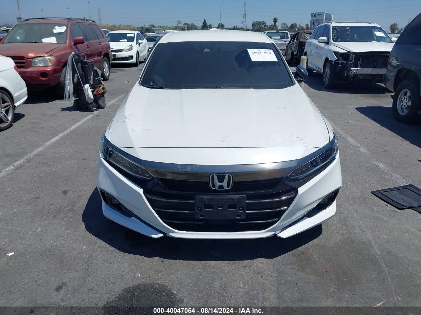 2021 Honda Accord Sport VIN: 1HGCV1F38MA105747 Lot: 40047054