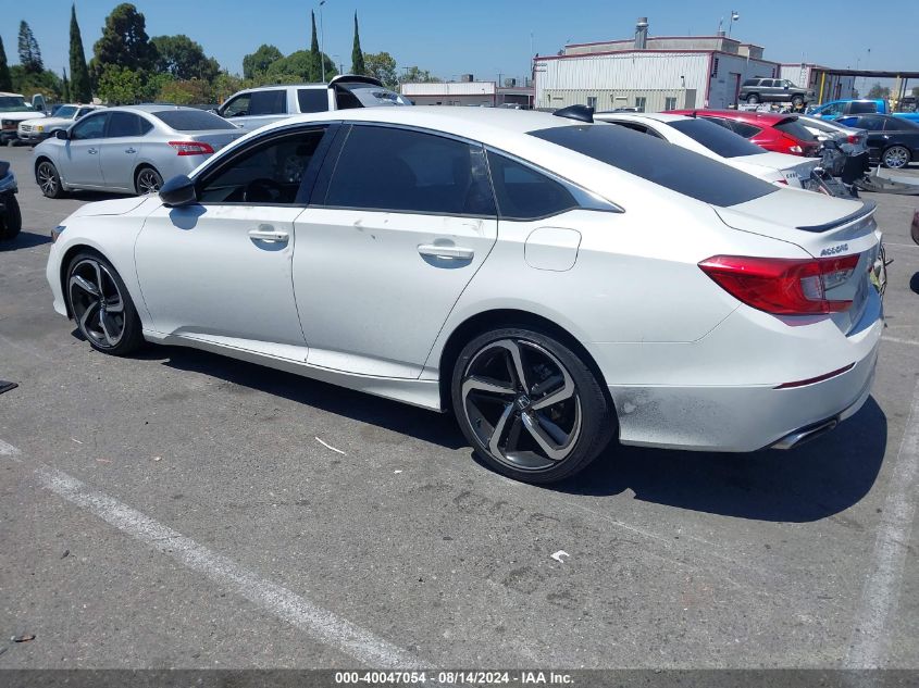 2021 Honda Accord Sport VIN: 1HGCV1F38MA105747 Lot: 40047054