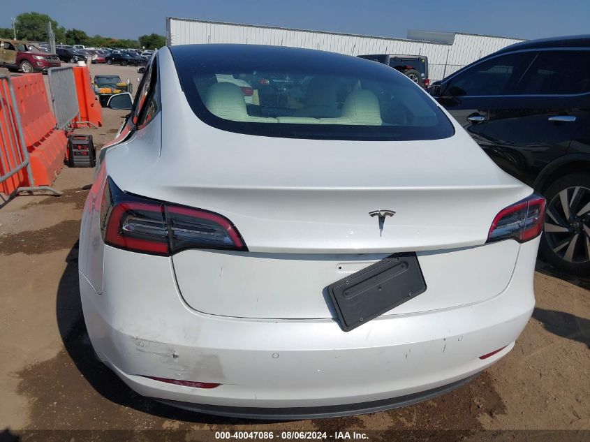 2021 Tesla Model 3 Standard Range Plus Rear-Wheel Drive VIN: 5YJ3E1EA5MF851319 Lot: 40047086