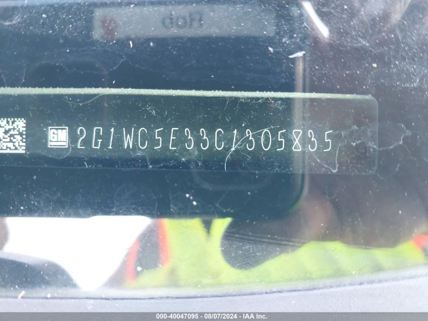 2012 Chevrolet Impala Ltz VIN: 2G1WC5E33C1305835 Lot: 40047095