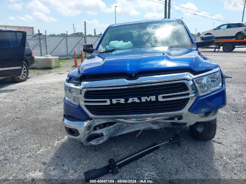 2019 Ram 1500 Big Horn/Lone Star Quad Cab 4X2 6'4 Box VIN: 1C6RREBT9KN655594 Lot: 40047104