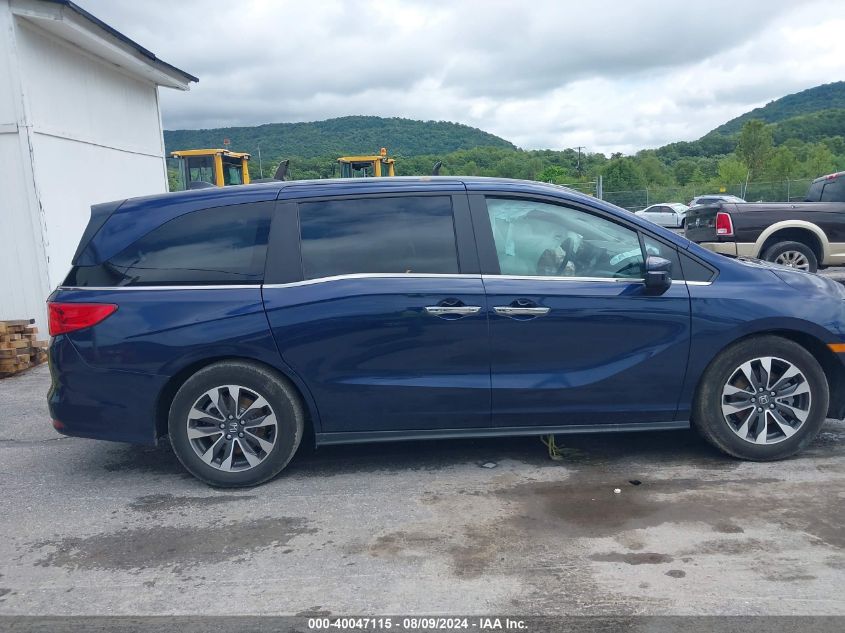 2022 Honda Odyssey Ex-L VIN: 5FNRL6H78NB060927 Lot: 40047115