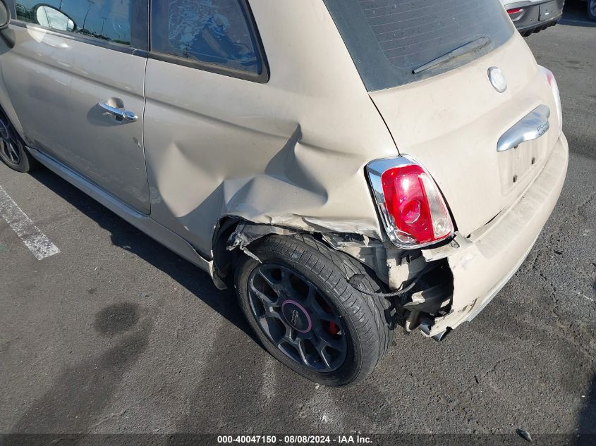 2012 Fiat 500 Sport VIN: 3C3CFFBR4CT116310 Lot: 40047150