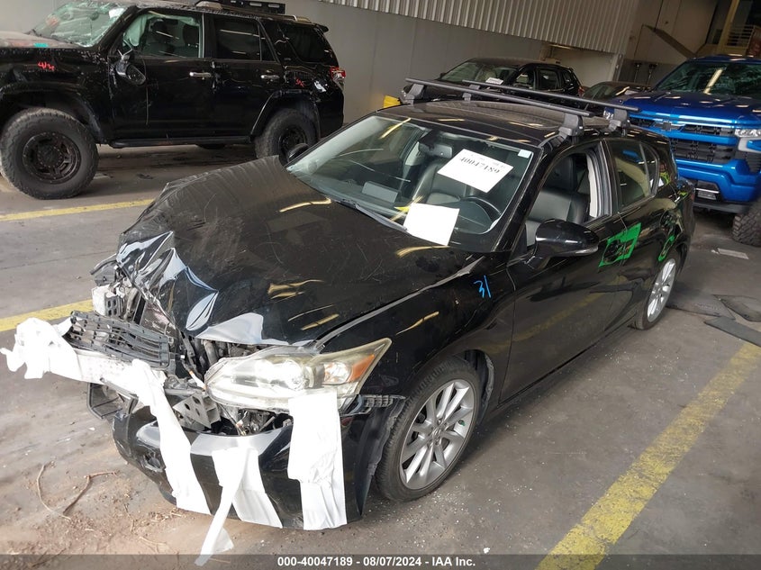 2012 LEXUS CT 200H VIN: JTHKD5BH0C2059277