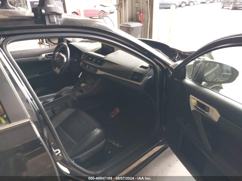 2012 LEXUS CT 200H VIN: JTHKD5BH0C2059277