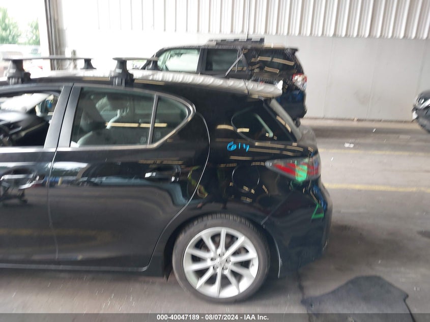 2012 LEXUS CT 200H VIN: JTHKD5BH0C2059277