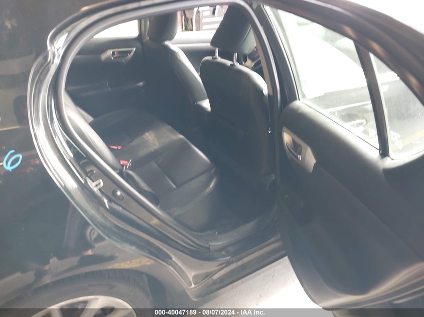 2012 LEXUS CT 200H VIN: JTHKD5BH0C2059277